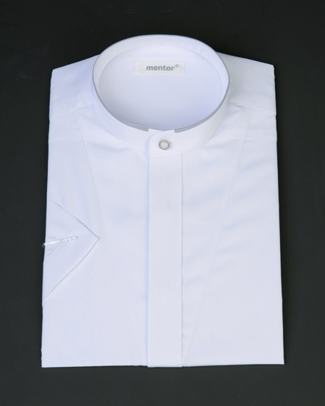 반팔 멘토 셔츠 흰색 - 목회자셔츠멘토셔츠