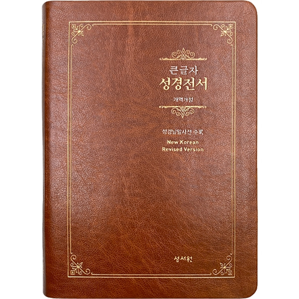Special 큰글자성경전서 NKR73ESB 대단본 색인 무지퍼 브라운성서원