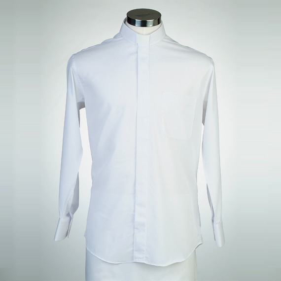 오메가 셔츠 흰색 - 목회자셔츠멘토셔츠